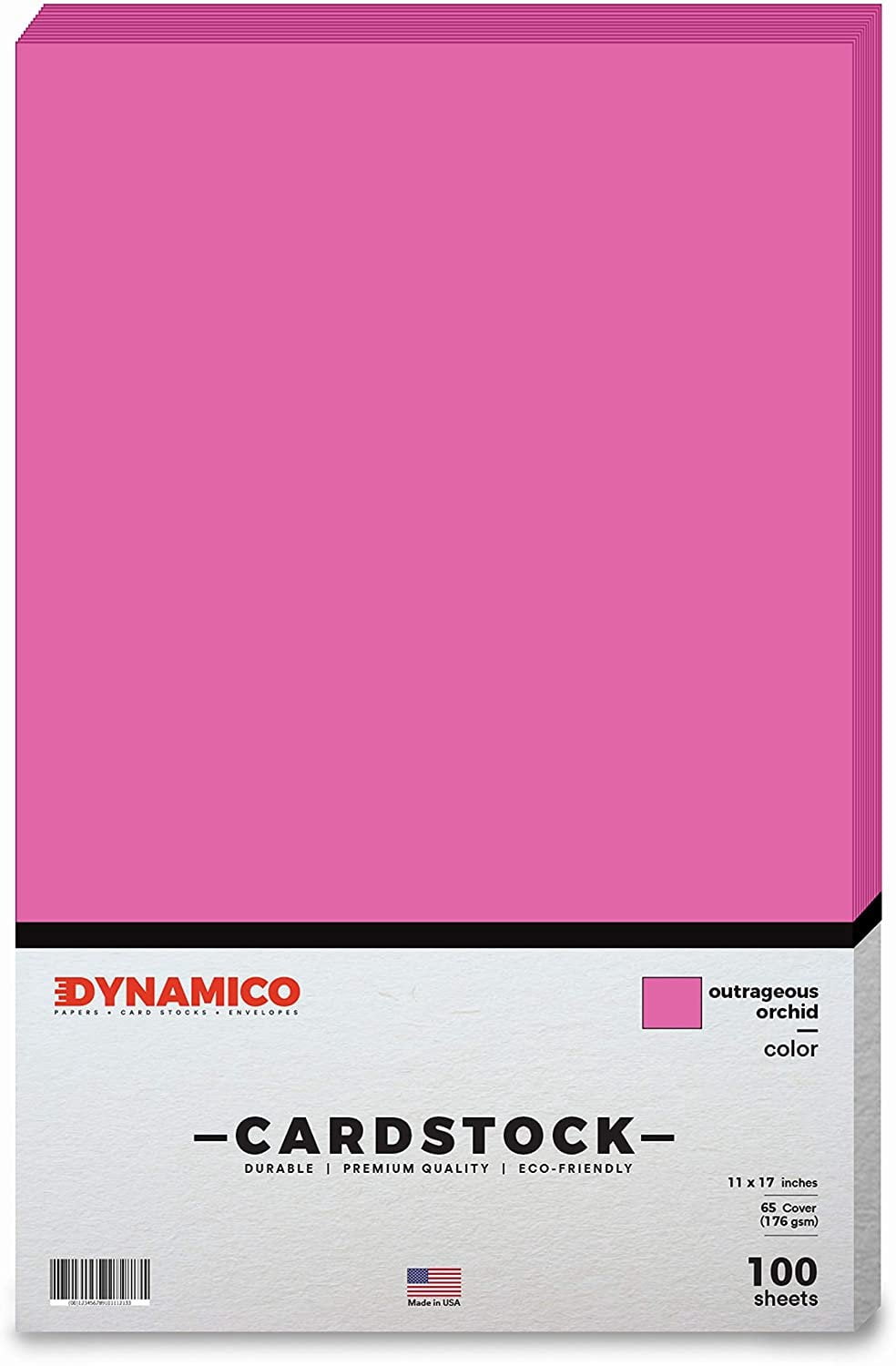 Outrageous Orchid 11 x 17" Cardstock Paper - Tabloid/Ledger - for Cards and Stationery Printing | Medium weight 65 LB (175 gsm) Cover Card Stock | 100 Sheets Per Pack