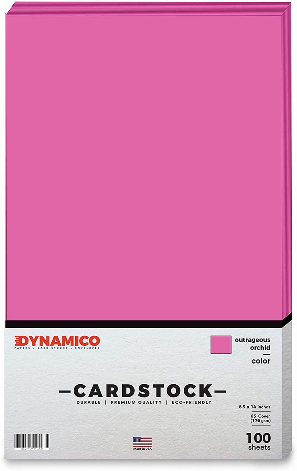 Outrageous Orchid 8.5 x 14" Cardstock Paper - Legal/Menu Size - for Cards and Stationery Printing | Medium weight 65 LB (175 gsm) Cover Card Stock | 100 Sheets Per Pack