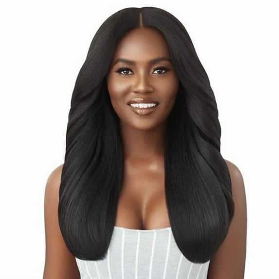 Outre 100% Human Hair Blend U Part Cap Leave Out Wig - DOMINICAN BLOWOUT 22"