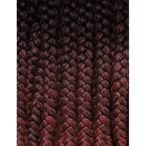 Outre 4x4 Pre-Braided Lace Front Wig - Box Braid Bob 12" (COLOR#DR1B/2T425)