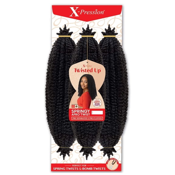 Outre Crochet Braids X-Pression Twisted Up 3X Springy Afro Twist 16" (5-Pack, 4) C31