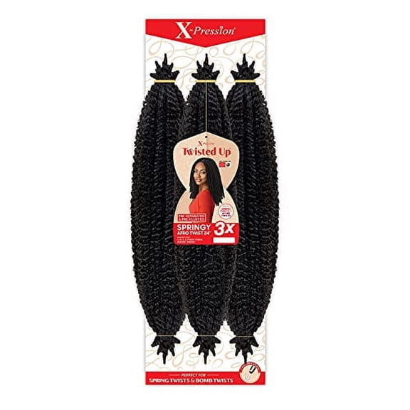 Outre Crochet Braids X-Pression Twisted Up 3X Springy Afro Twist 24" (3-pack, 30)