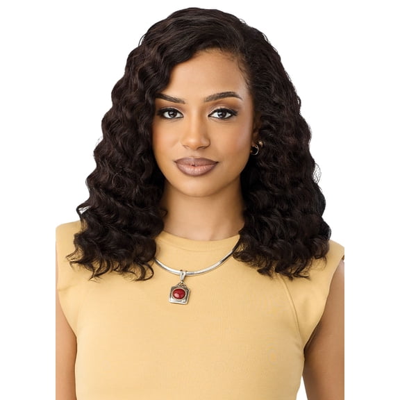 Outre EverRoot Human Hair Deep Wave 16" Wig / Color: NATURAL / Length: 16 INCH Human Hair Wigs