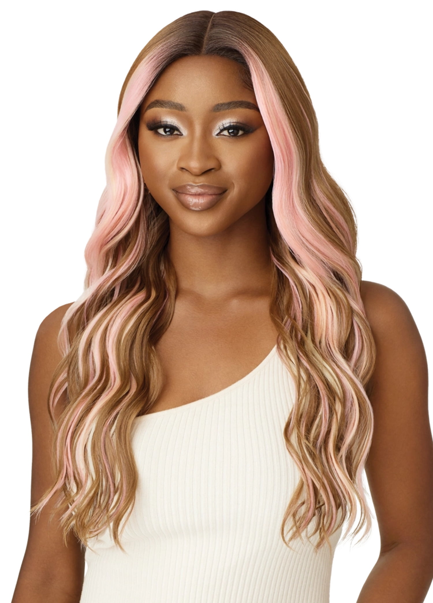 Outre Synthetic Pre-Plucked HD Transparent Lace Front Wig Every 38 QLEWE38