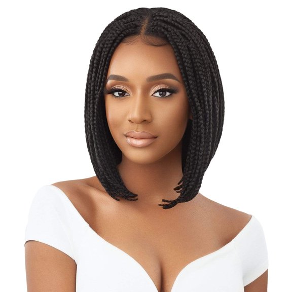 Outre HD Pre-Braided HD Lace Front Wig 4X4 Box Braid Bob 12" (1)