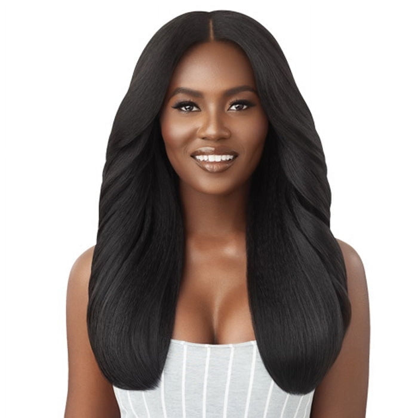 Outre Human Hair Premium Blend Big Beautiful Hair Leave Out Wig Dominican Blowout 22" (DR4/2T27613)