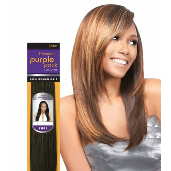 Outre Human Hair Purple Pack Yaki 10
