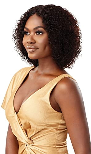 Outre My Tresses 100% Unprocessed Human Hair Lace Front Wig - HH NASHIRA (Color:Natural Black)