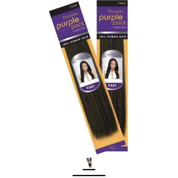 Outre Purple Pack 100% Human Hair Yaki Weave #2 - 12" Color #2