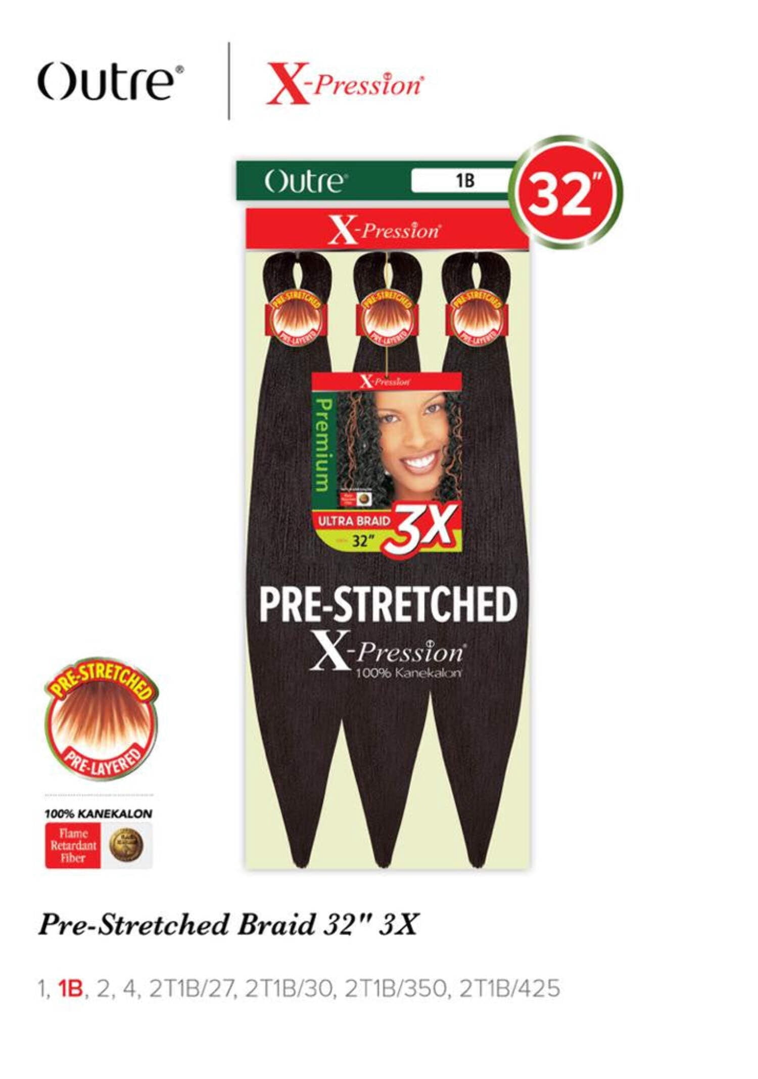 Outre 3X X-Pression Pre-Stretched Braid32