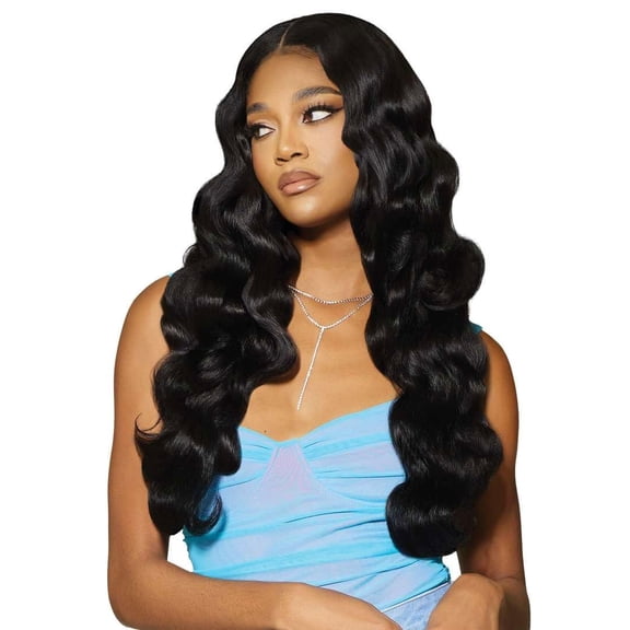 Outre Sugar Punch 100% Unprocessed Remy Human Hair - Body 10" 12" 14" (Color : Natural Black)