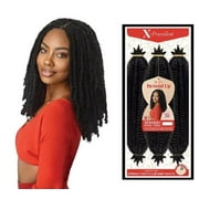 Outre X-Pression Twisted-Up Crochet Braid - 3X Springy Afro Twist 16 Color 51 Light Gray