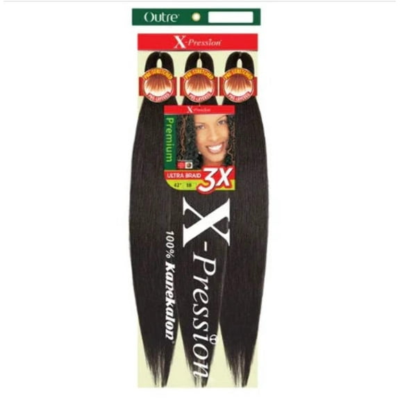 Outre Xpression Pre-Stretched Braiding Hair - 3X's Pack - 42"