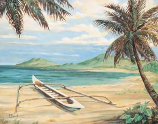 Outrigger Cove Canvas Art - Paul Brent (24 x 30)