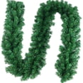 thumbnail image 1 of Outroad 8.86ft Christmas Garland - Soft Greenery Twist Wreath Artificial Ivy Non-Lit Green Garland, for Holiday Season Outdoor Indoor Party Decorations, 1 Pack, 1 of 8