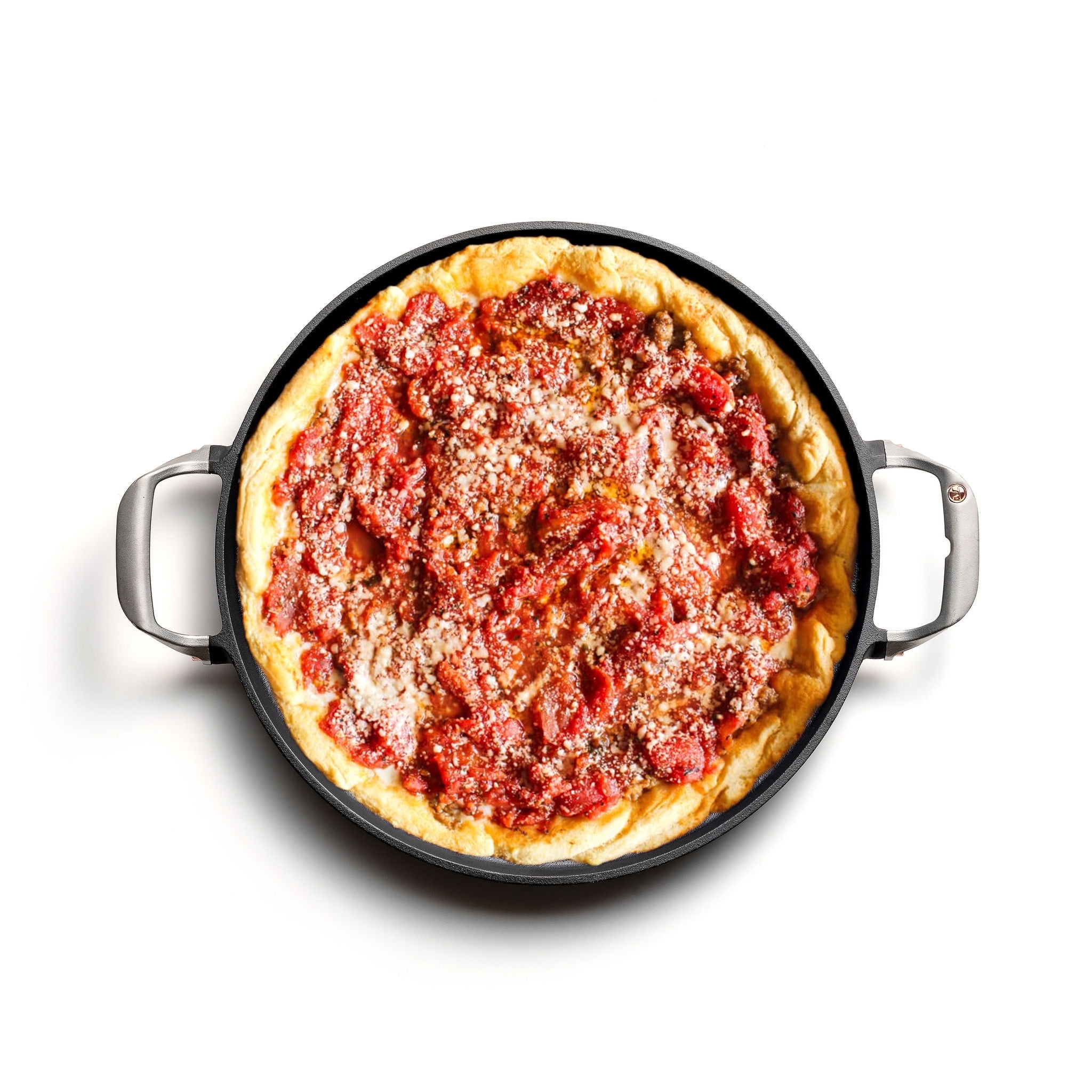 Outset 18.15 in Round ‎Oven-safe ‎Cast Iron Grill Pan