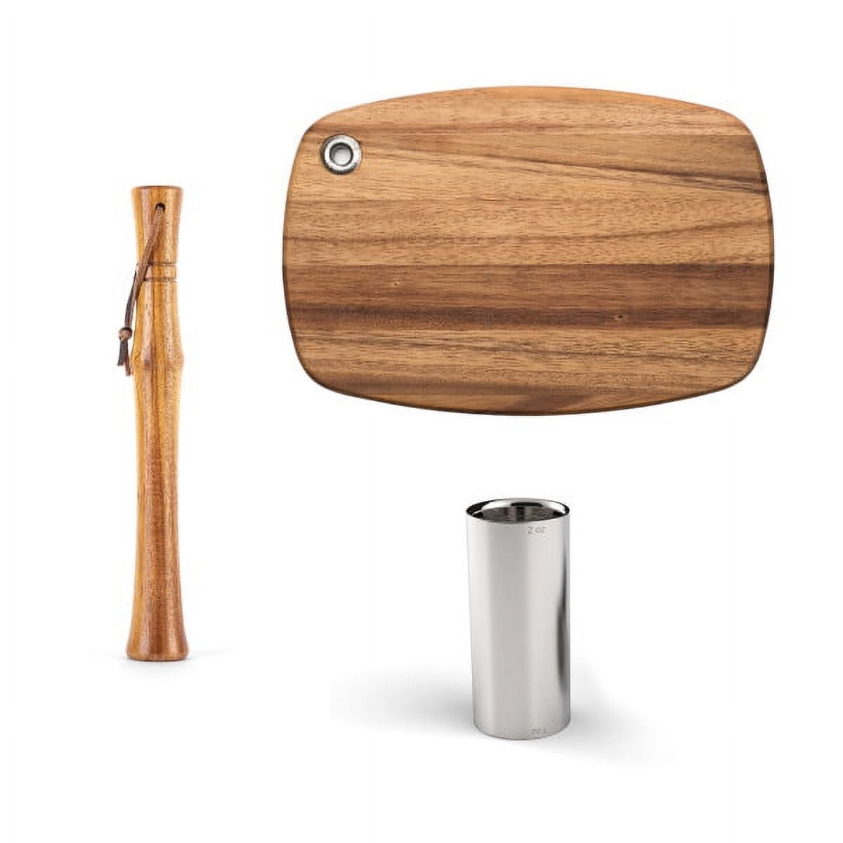 Behind The Bar® Premium Wood Bar Cutting Board & Garnish Tool