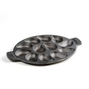 Outset Cast Iron Oyster Grill Pan, 12 Cavity Oyster Cooking Pan, 13.25" x 19.25" x 1"