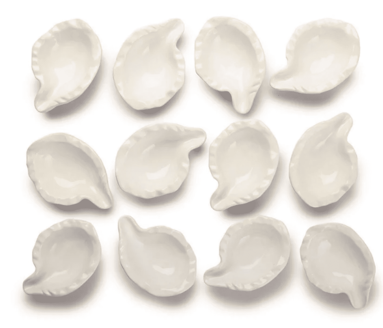 Serving Shell Outset Ceramic Oyster Shells, Set of 12 Shells For Grilling, Baking and ...