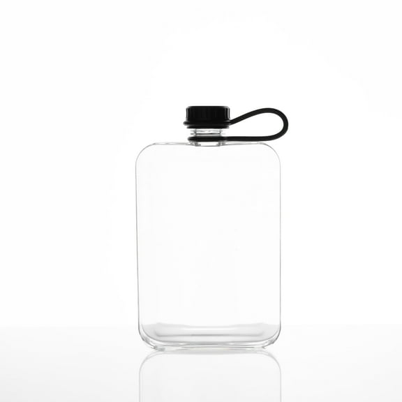 Outset Clear Tritan Plastic Travel Flask, 8.8 Ounce Capacity, BPA Free