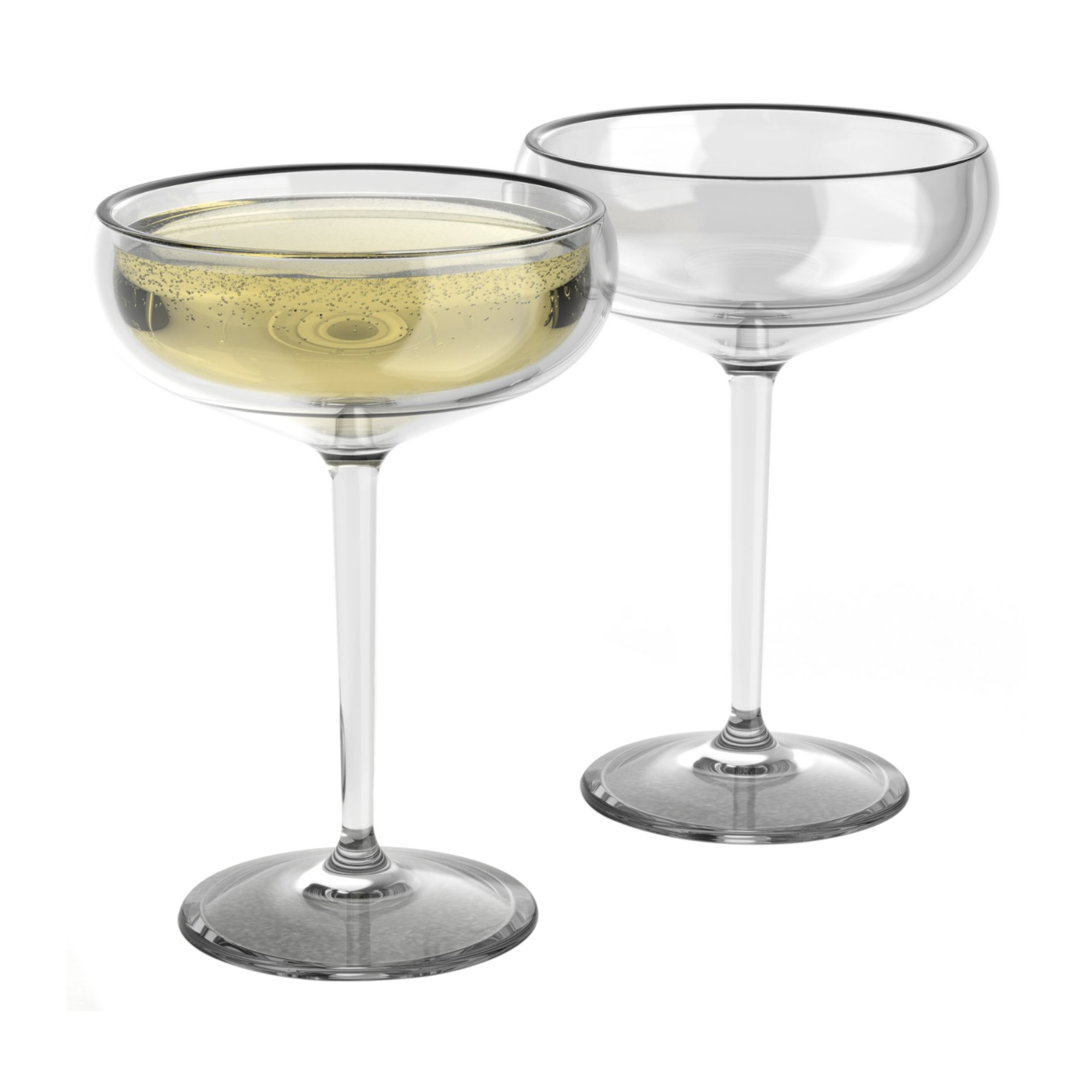 Gatsby Champagne Coupe Glasses, Set of 2