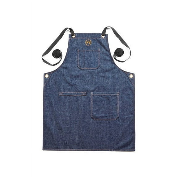 Outset Cross Back Denim Apron, Blue