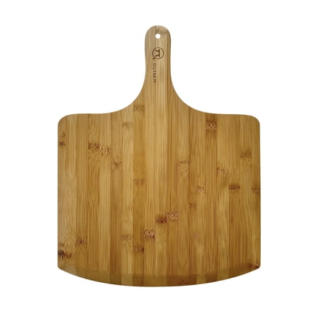 Outset Extra Large Wooden Pizza Peel, Bamboo, 18" x 14" Pizza Paddle