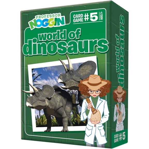 Professor Noggin: World of DinosaursEducational Card Game For 2 or more Players Ages 7 and up