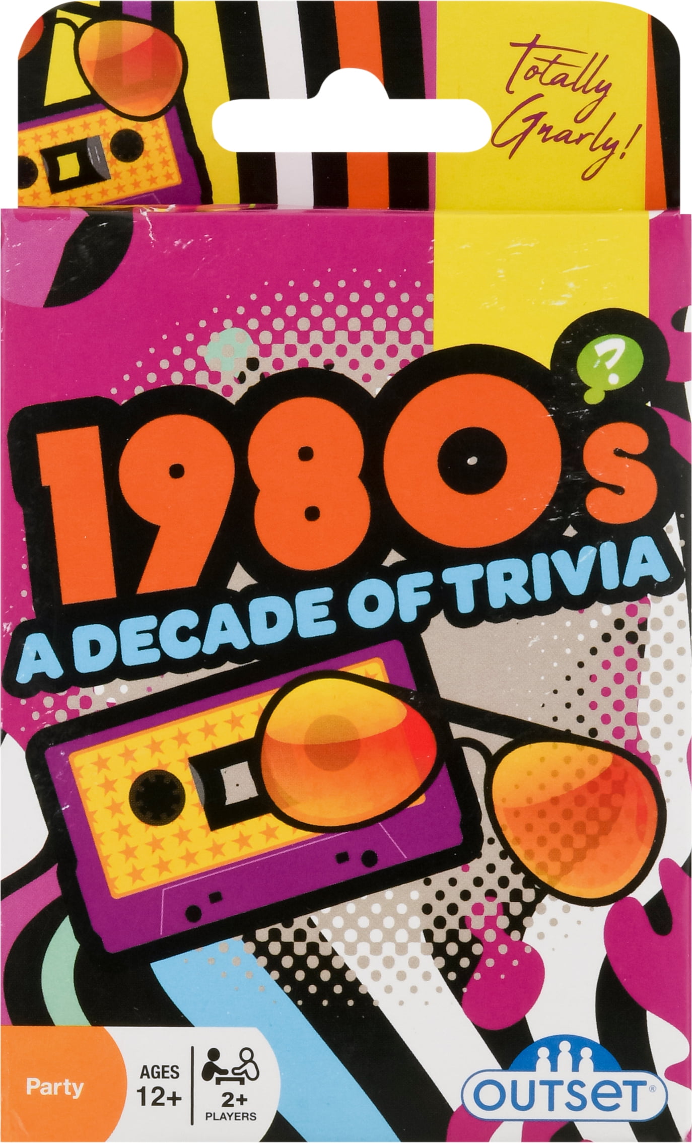 Outset Media 1980's A 12 Years Plus Decade of Trivia Mixed Tapes Party Card Game, Purple