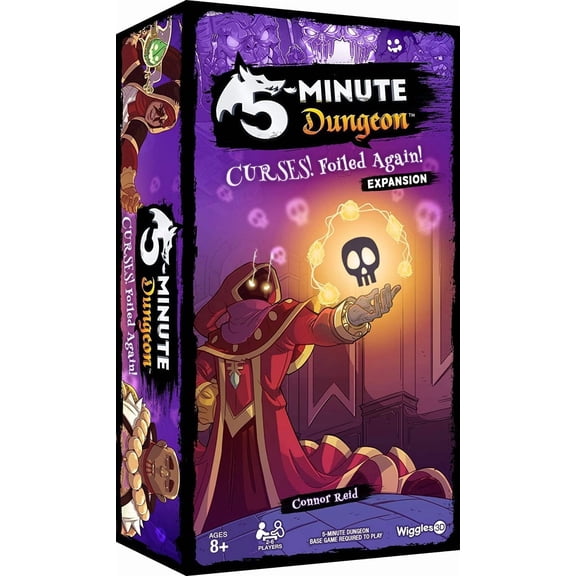 Outset Media 5-Minute Dungeon Curses! Foiled Again! Expansion by Connor Reid, 0.65 lb, 2-6 Players, Ages 8+