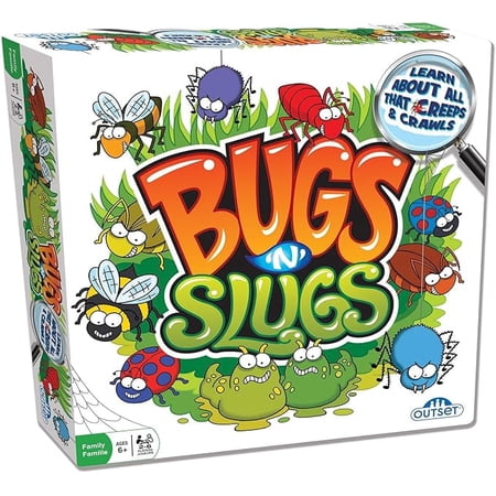 Bugs 'N' Slugs Board Game - Easy to Play Game All About Insects! - for 2 to 6 Players Ages 6 and up