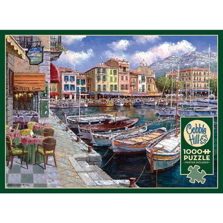Outset Media, Cafe in Cassis 1000 Piece Puzzle