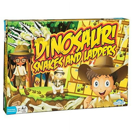 Outset Media - Dinosaur Snakes and Ladders - a Dino-Sized Twist on a Classic Game