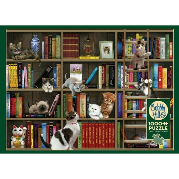 Outset Media, Kitty Librarians 1000 Piece Puzzle
