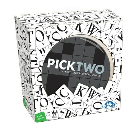 Outset Media Pick Two Tile Game: Tin Edition - a Word Game for Word Lovers