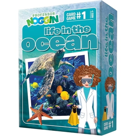 Professor Noggin: Life in the Ocean Educational Card Game For 2 or more Players Ages 7 and up
