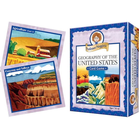 Outset Media Professor Noggin's Geography of the US Card Game