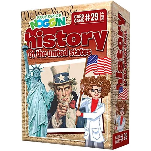 Outset Media Professor Noggin's History Trivia Card Game, Ages 7+, 30 Cards