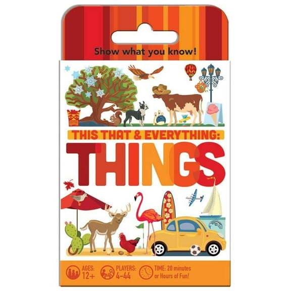 Outset Media This That and Everything: Things - Travel Sized Trivia Party Game for 4 or More Players Ages 12 and up