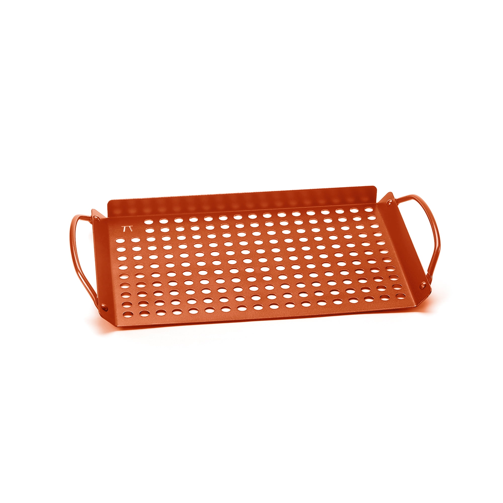 Copper Non-Stick Grilling Tray with Handles, 12.25 in