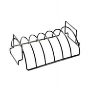 Outset Non-Stick Reversible Roast and Rib Rack, Black, Stainless Steel