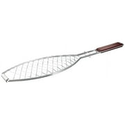 Outset QC70 Chrome Fish Basket with Rosewood Handle