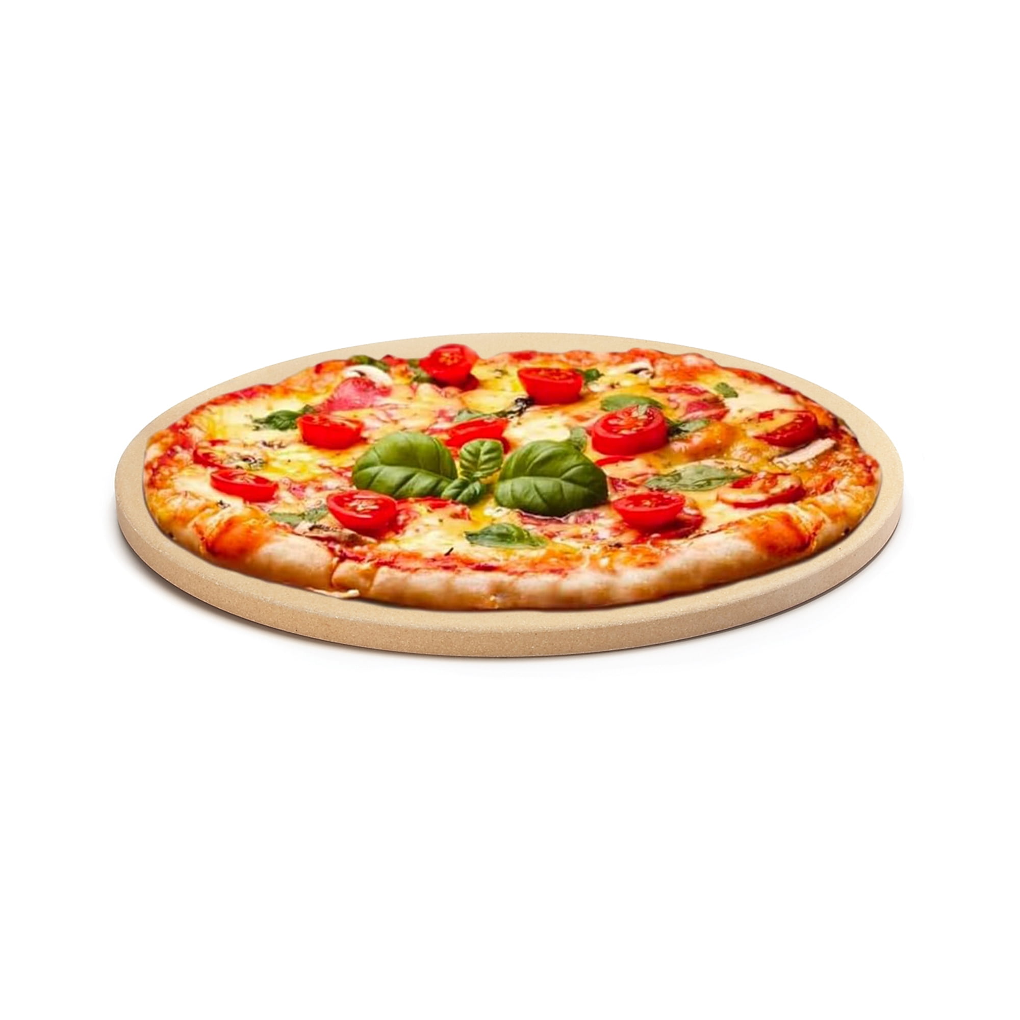 Outset Large Beige Cordierite Pizza Grill Stone
