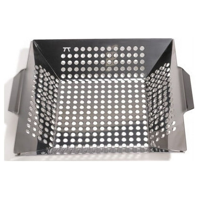 Outset Square Grill Wok, Stainless Steel