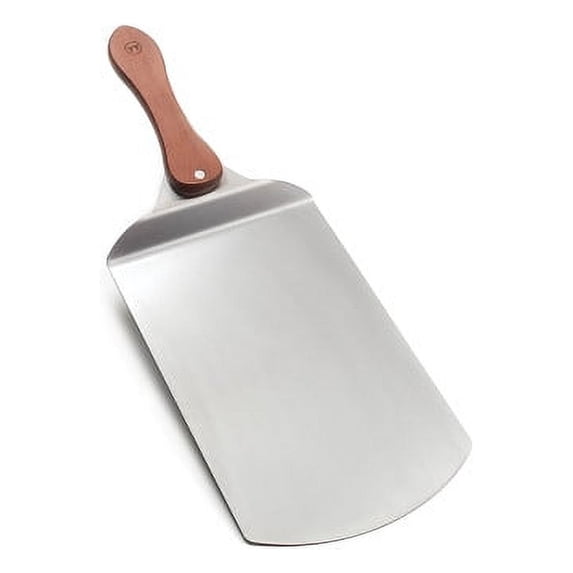 Outset Stainless Steel Pizza Peel with Collapsible Rosewood Handle