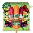 thumbnail image 1 of Outshine Cherry, Tangerine, and Grape Frozen Mini Fruit Pops,Variety Pack, Non-GMO, 12 Ct, 1 of 14