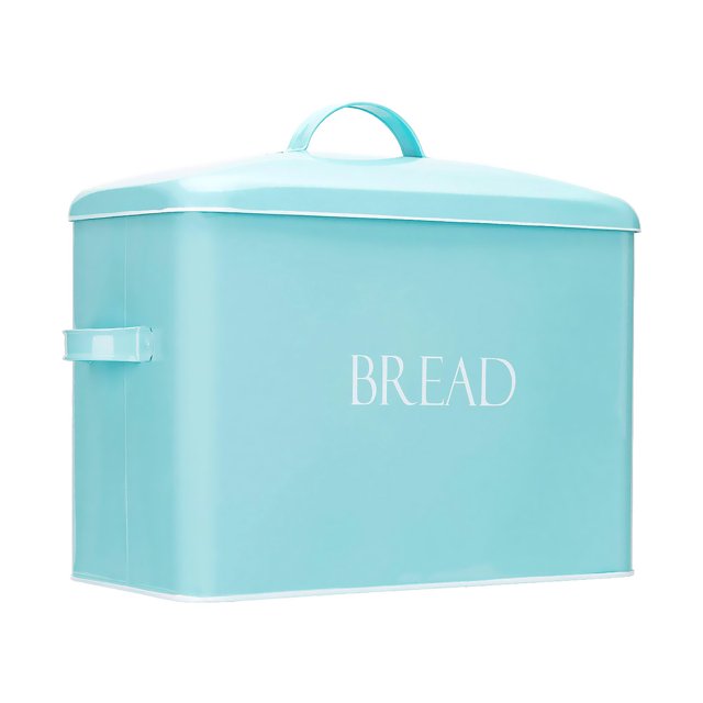Outshine Large Farmhouse Bread Box Vintage Rustic Mint, Galvanized
