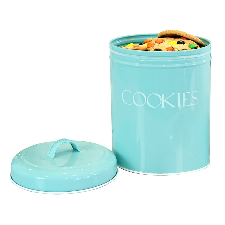  Blue Donuts Vintage Cookie Jar - Cookie Jars for Kitchen  Counter, Airtight Jar Cookie Containers, Ivory Cookie Tin, Cookie Tins with  Lids for Gift Giving, Large Cookie Jar: Home & Kitchen