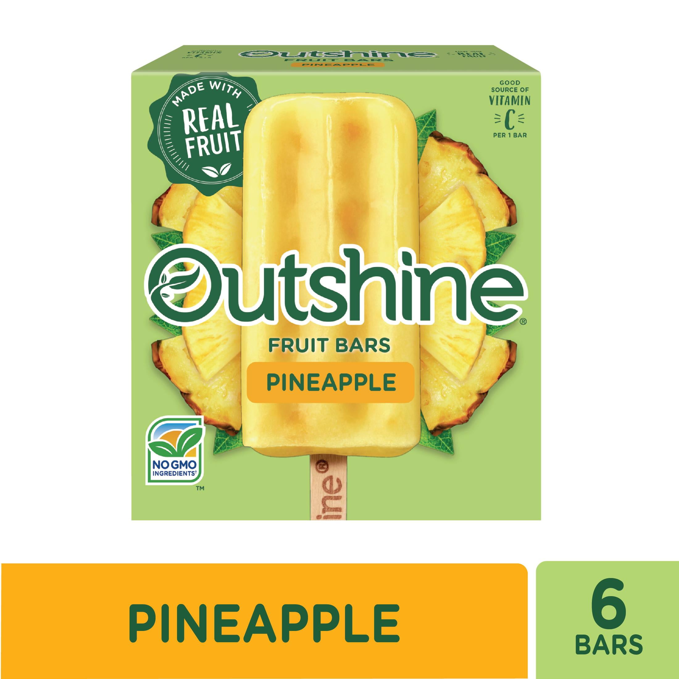 Outshine Pineapple Frozen Fruit Bars, 6 Count, 1 Pack, 14.7 oz