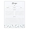 thumbnail image 1 of Outshine Premium Recipe Paper for 8.5" x 11" Recipe Binders, Farmhouse Design (50 Sheets) | Full Size Recipe Refill Pages for Binder | Recipe Card Sheets | No-Smear Matte Paper, 1 of 8